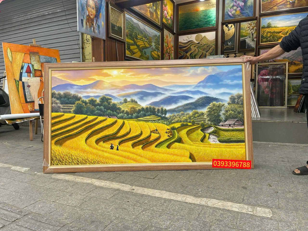 tranh ruộng bậc thang