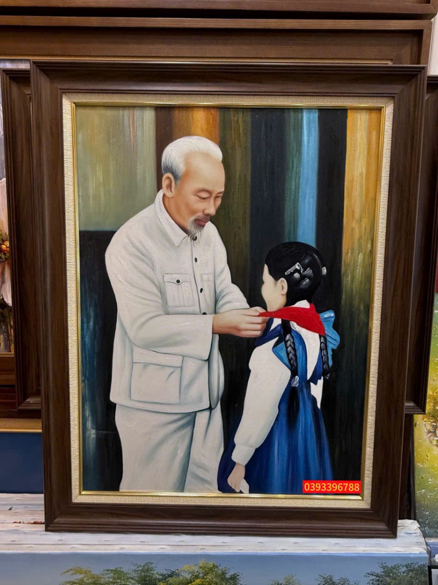 tranh Bác Hồ thiếu nhi