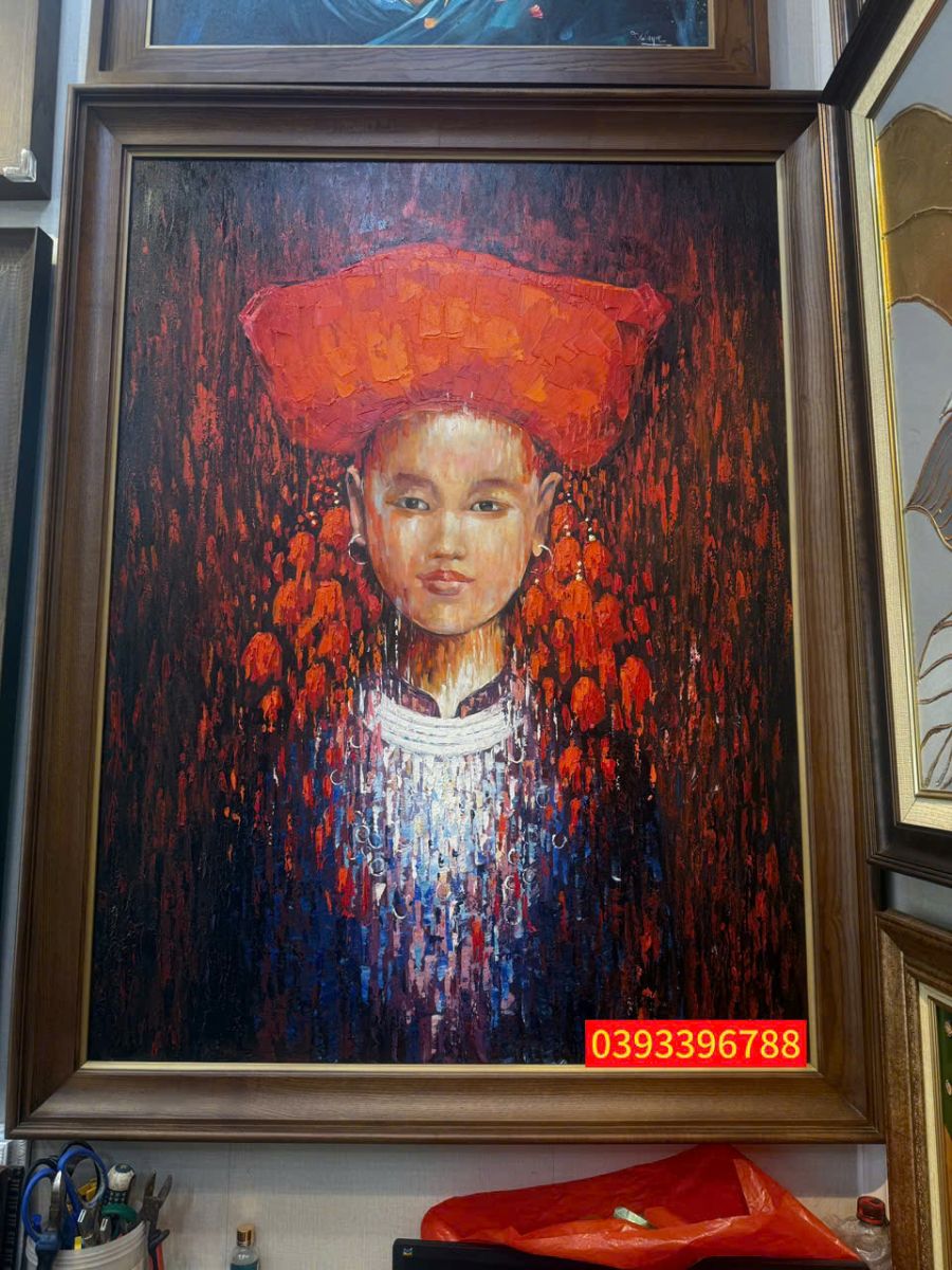 tranh chân dung cô gái