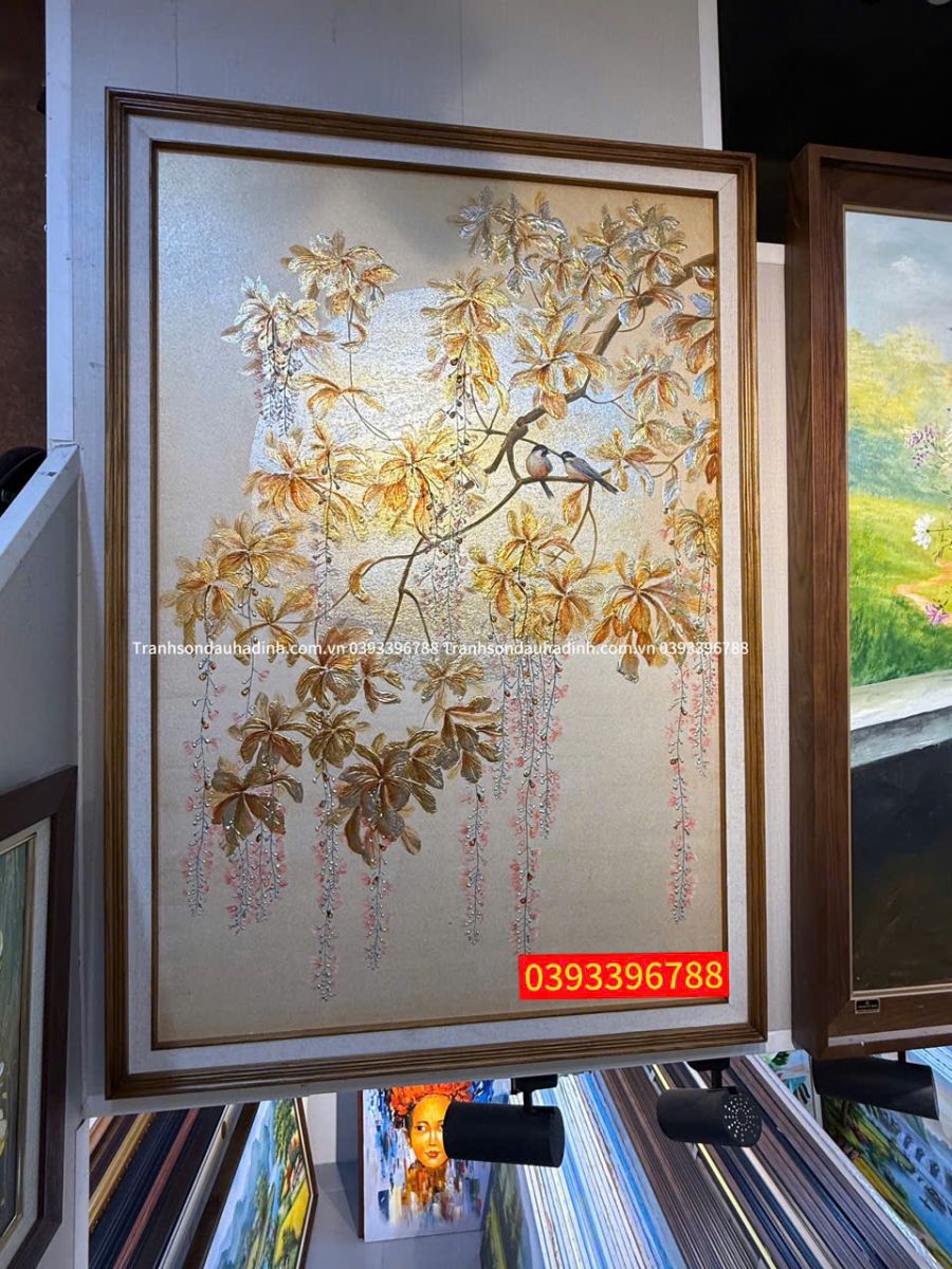tranh dát vàng