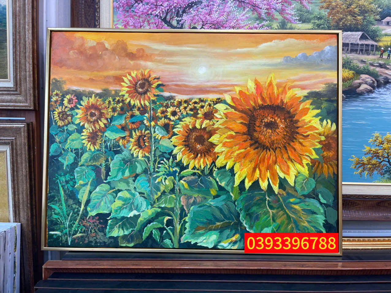 tranh hoa hướng dương