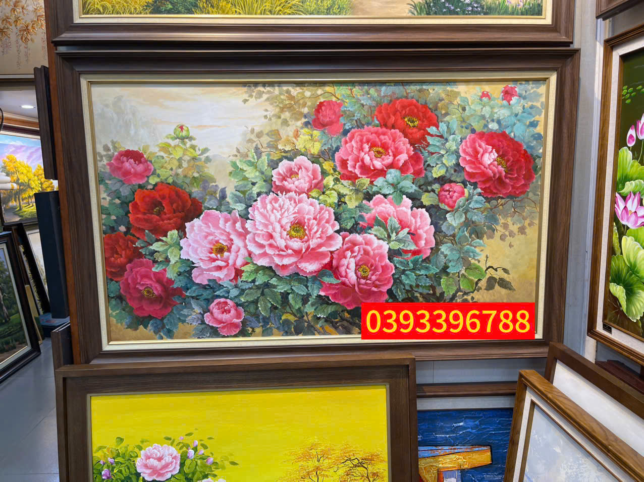 Tranh hoa mẫu đơn