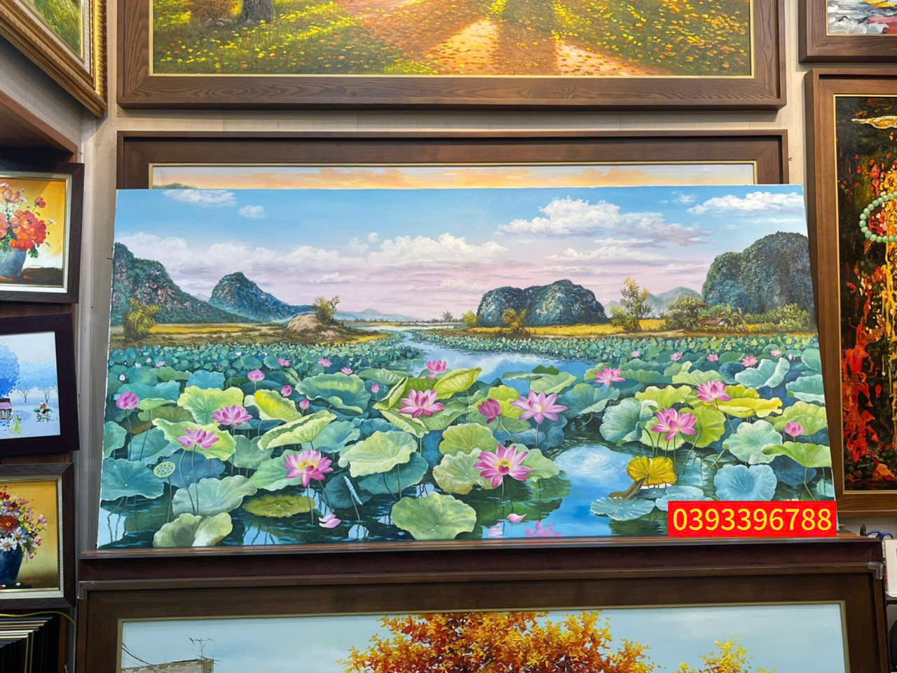 tranh hoa sen