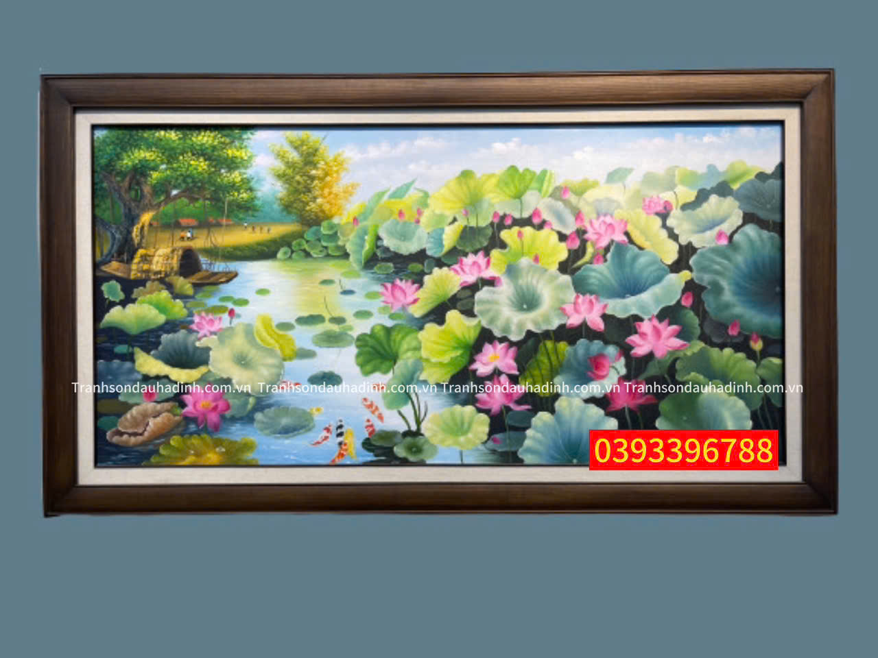 tranh hoa sen