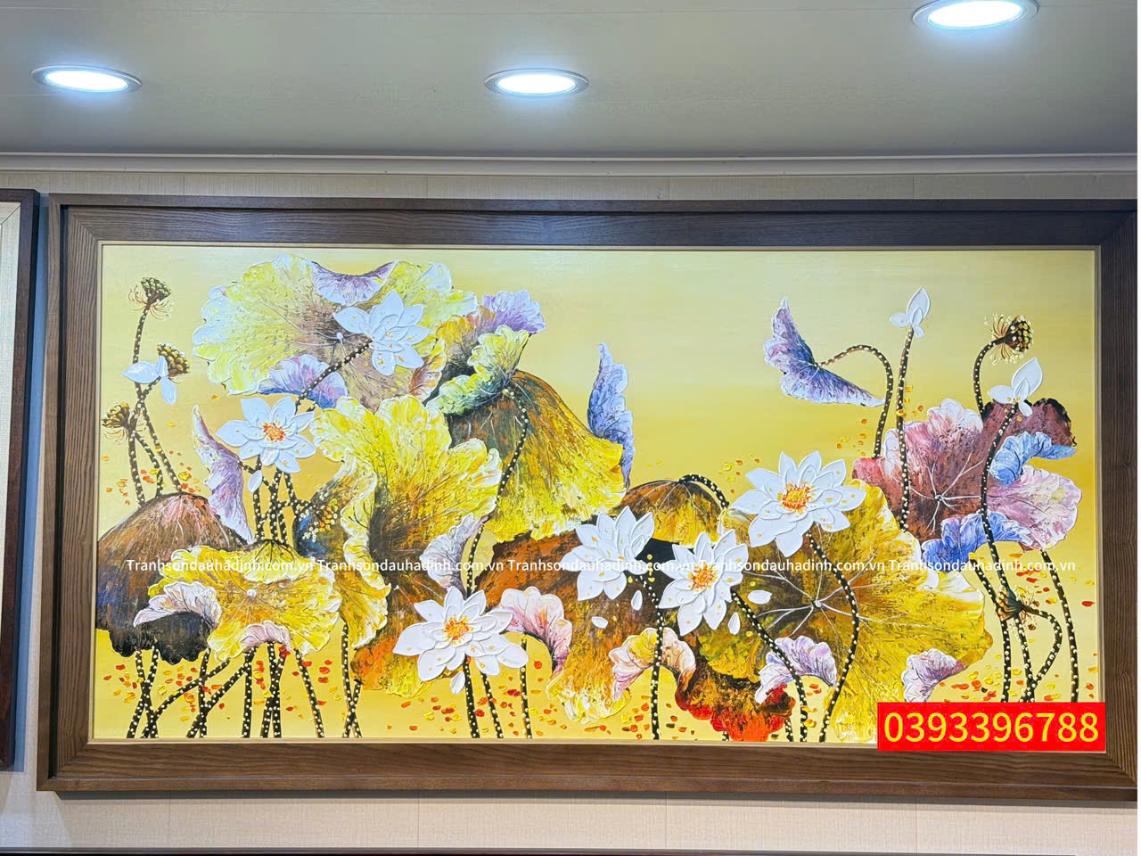 tranh hoa sen