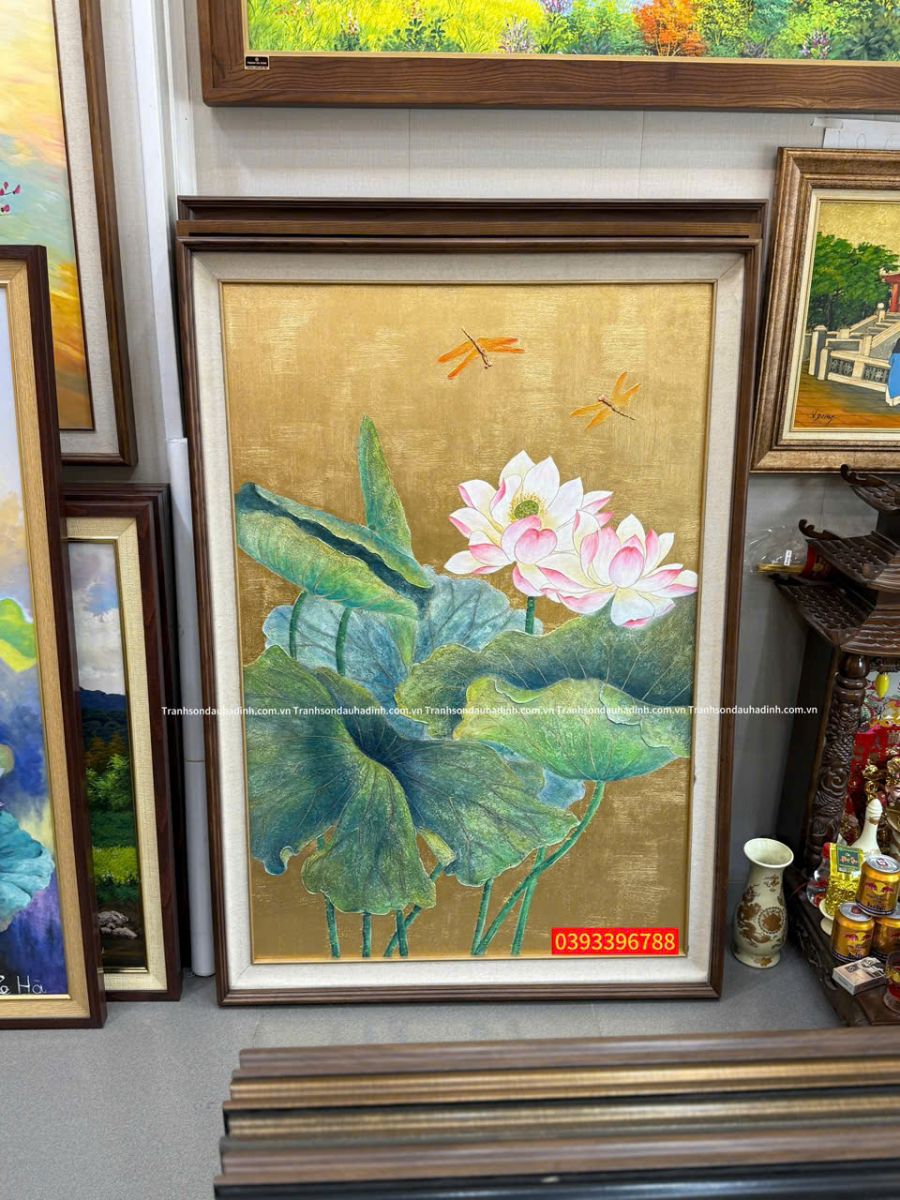 tranh hoa sen