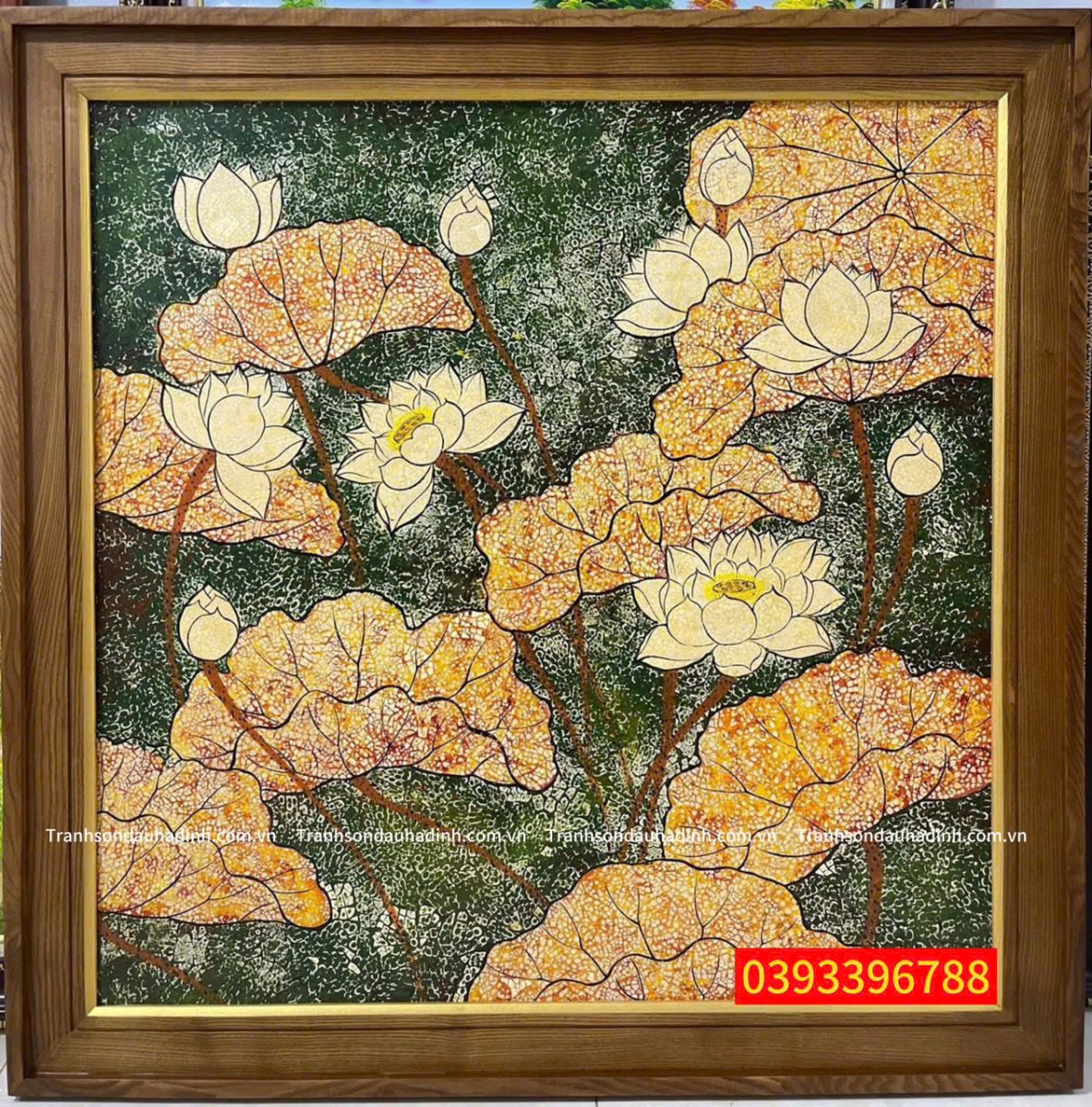 tranh hoa sen
