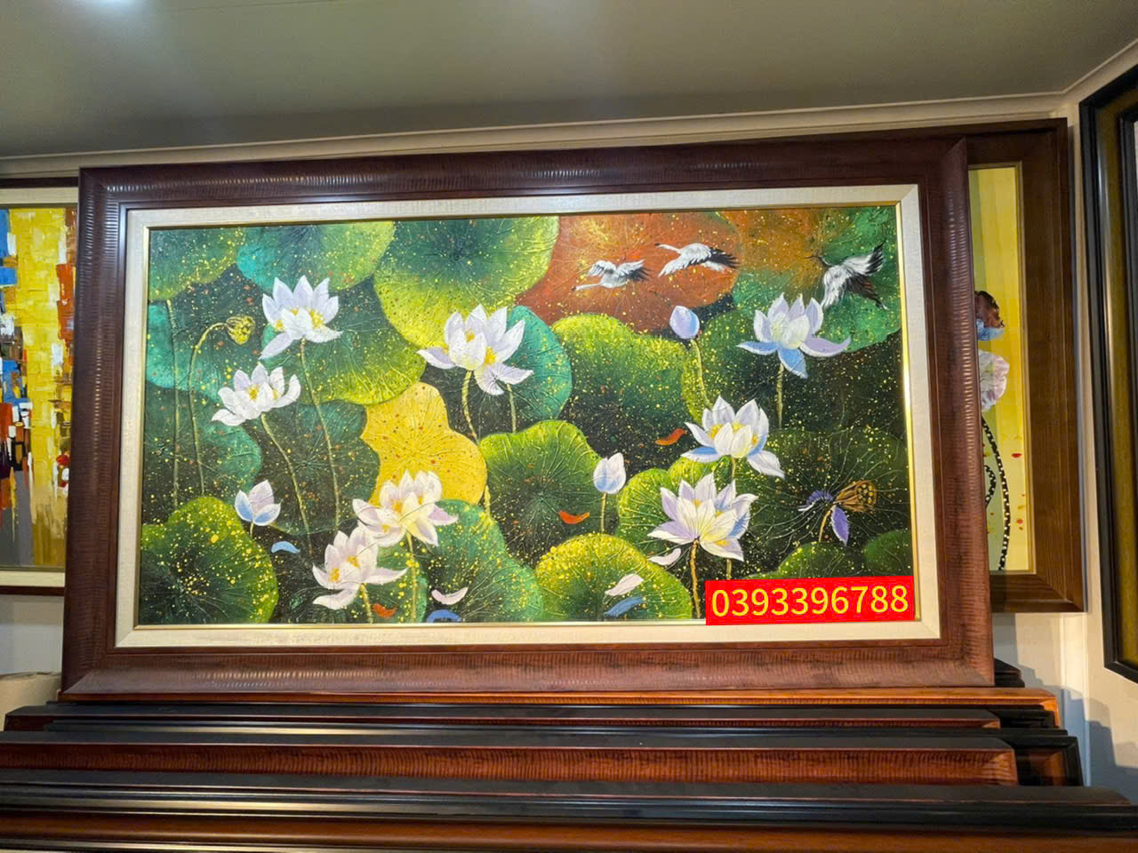 tranh hoa sen