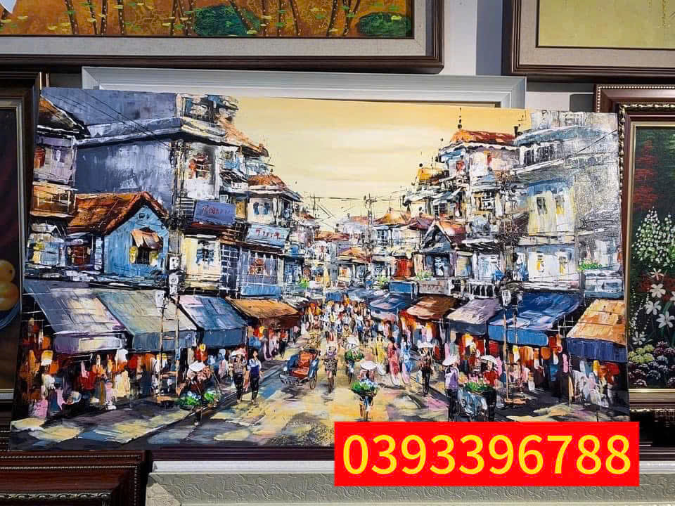 tranh phố cổ