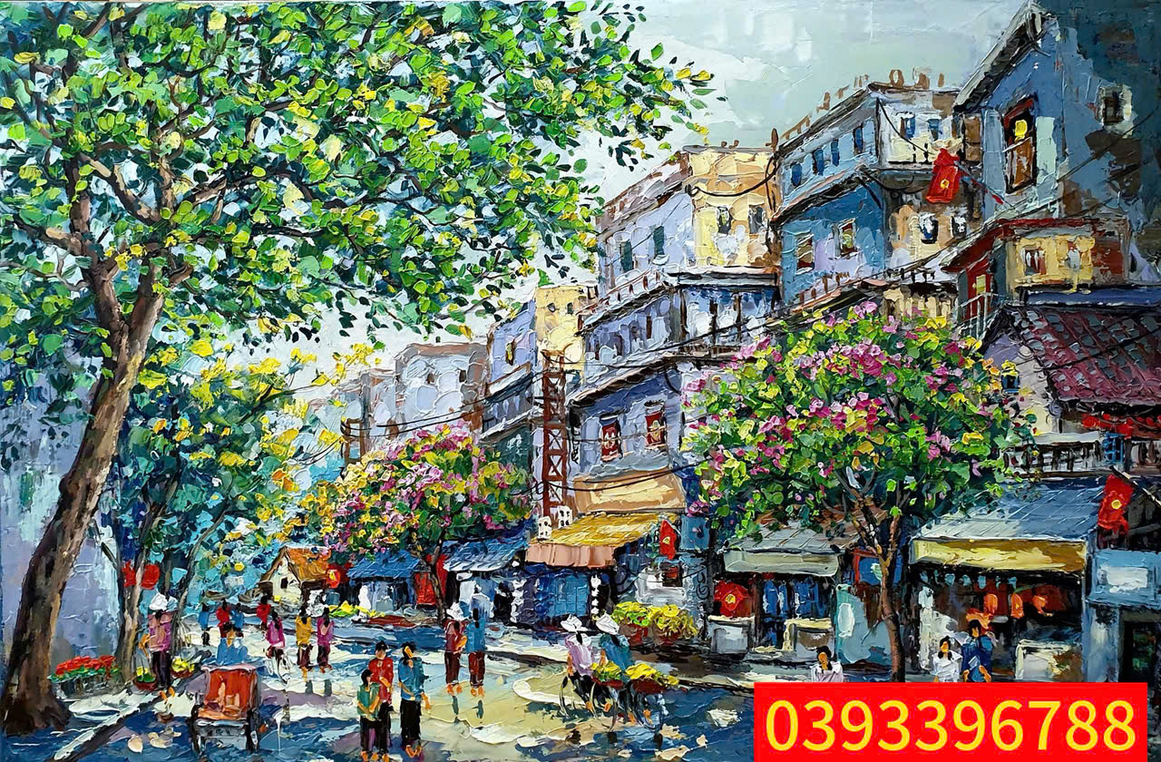 tranh phố cổ