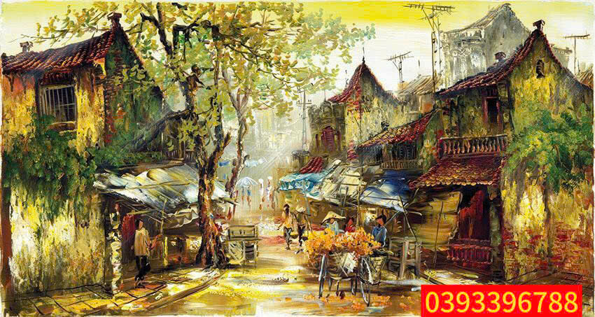 tranh phố cổ