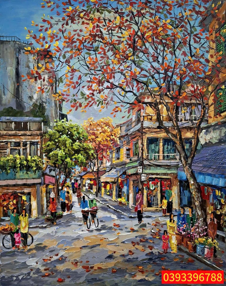 tranh phố cổ