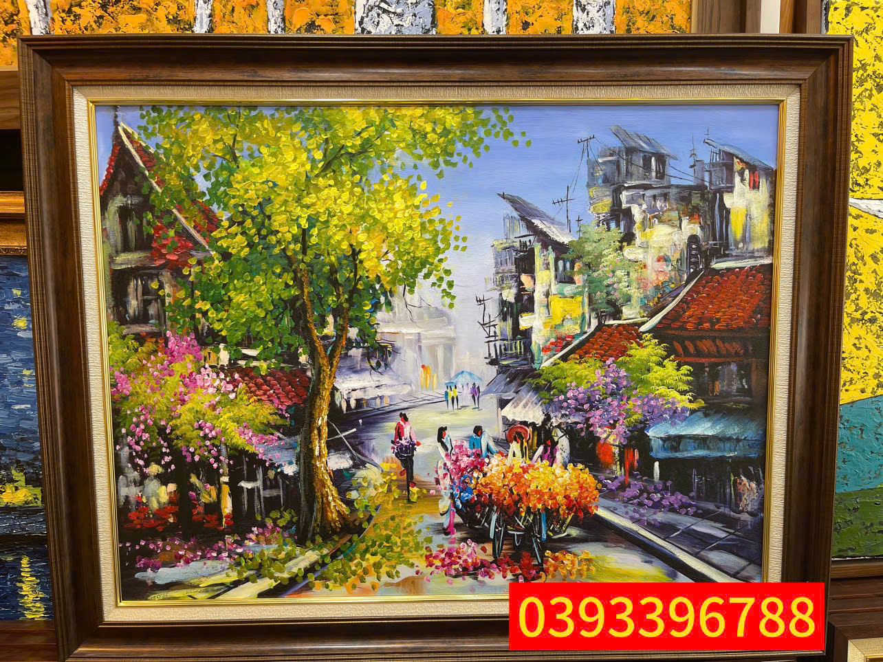 Tranh sơn dầu phố cổ