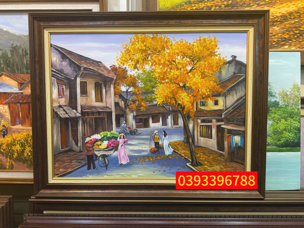 Tranh sơn dầu phố cổ