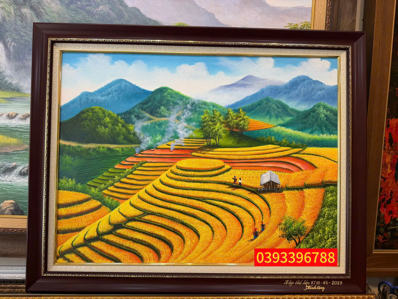 tranh ruộng bâc thang đẹp