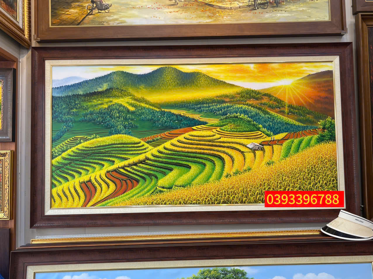 tranh ruộng bâc thang đẹp